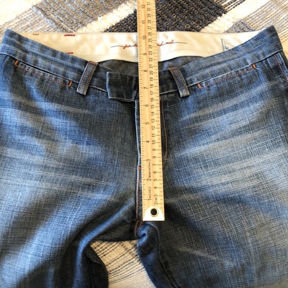 7 For All Mankind Womens Flare Jeans Sz 29 Denim Western Mid Rise Casual - Picture 8 of 10